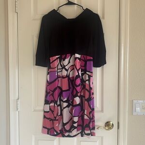 Kensie Silk Exposed Zipper Dress